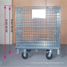 Mesh Container Warehouse Mesh Box Wire Cages Metal Bins Storage Container